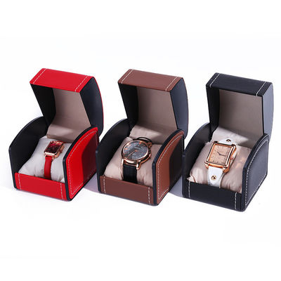 Flip Open Deluxe Cassa per orologi in pelle artigianale Treasure Packaging Coperchio orologio