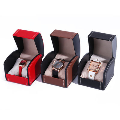 Flip Open Deluxe Cassa per orologi in pelle artigianale Treasure Packaging Coperchio orologio