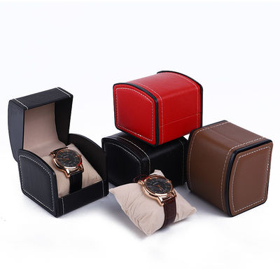 Flip Open Deluxe Cassa per orologi in pelle artigianale Treasure Packaging Coperchio orologio