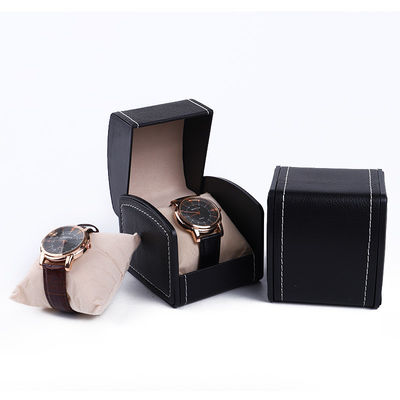 Flip Open Deluxe Cassa per orologi in pelle artigianale Treasure Packaging Coperchio orologio