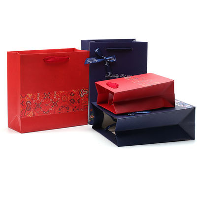 Spazio ampio Sacchetto di carta in cartone duro per gioielleria Scatola imballaggio regalo