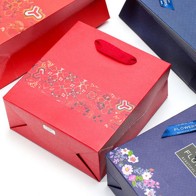 Spazio ampio Sacchetto di carta in cartone duro per gioielleria Scatola imballaggio regalo
