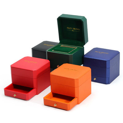 Logo personalizzato Cartone di cartone rigido Cartone di orologio imballaggio Organizzatore di stoccaggio di lusso con cassetto