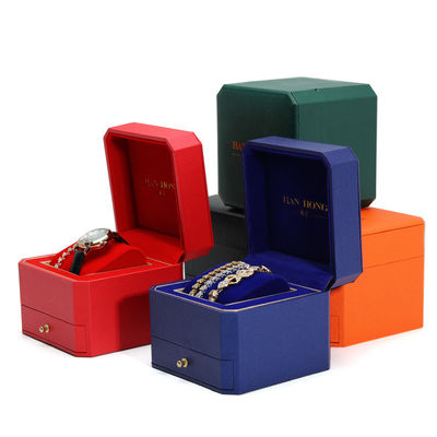 Logo personalizzato Cartone di cartone rigido Cartone di orologio imballaggio Organizzatore di stoccaggio di lusso con cassetto
