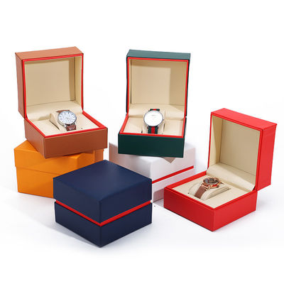 comprare Soft Handy Stile PU Cuoio Orologio Confezionamento Scatola Red Edge Cassa da deposito per regalo online manufacture