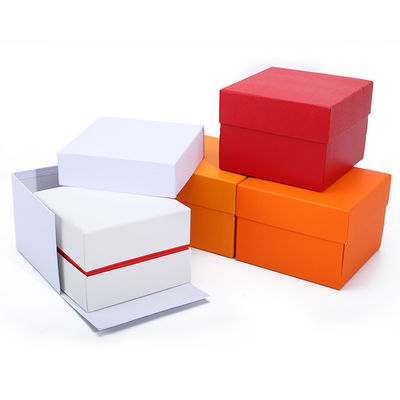 Soft Handy Stile PU Cuoio Orologio Confezionamento Scatola Red Edge Cassa da deposito per regalo