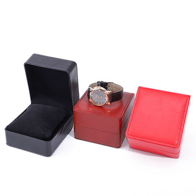 Cassa per orologi in pelle finta con cuscino per il display di lusso