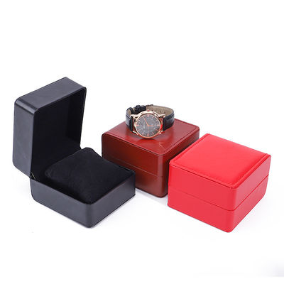 Cassa per orologi in pelle finta con cuscino per il display di lusso