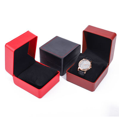 Cassa per orologi in pelle finta con cuscino per il display di lusso