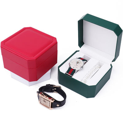 Cassa di custodia per orologi in pelle ottagonale Compartimenti multipli per l' imballaggio regalo