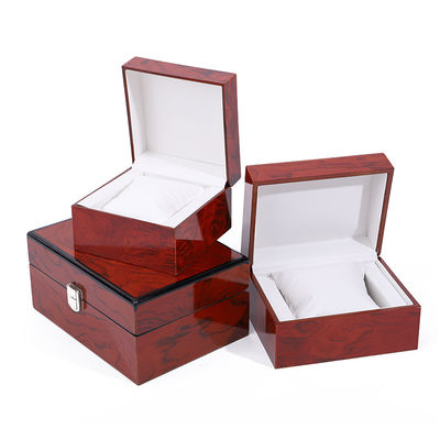comprare Squisito lucido di legno di lusso orologio custodia custodia custodiabile online manufacture