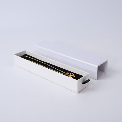 Manifattura all'ingrosso Eco-friendly regalo di alta qualità gioielleria scatola personalizzata anello personalizzato collana orecchino braccialetto imballaggio cartone bianco cassetto carta gioielleria scatola con logo