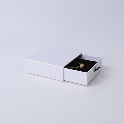 Manifattura all'ingrosso Eco-friendly regalo di alta qualità gioielleria scatola personalizzata anello personalizzato collana orecchino braccialetto imballaggio cartone bianco cassetto carta gioielleria scatola con logo
