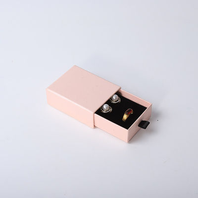 Manifattura all'ingrosso Eco-friendly regalo di alta qualità gioielleria scatola personalizzata anello personalizzato collana orecchino braccialetto imballaggio cartone rosa cassetto carta gioielleria scatola con logo