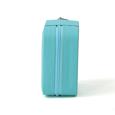 Cassa da viaggio organizzatore di gioielli in pelle piccola portatile