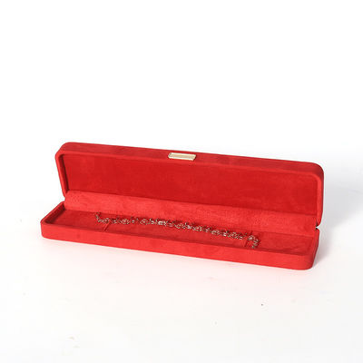 Prodotto all'ingrosso Casella di gioielli di lusso personalizzata Custom High end Colletto Bracciale Orecchini Anello set gioielli Imballaggio Velvet rosso Gioielli con logo