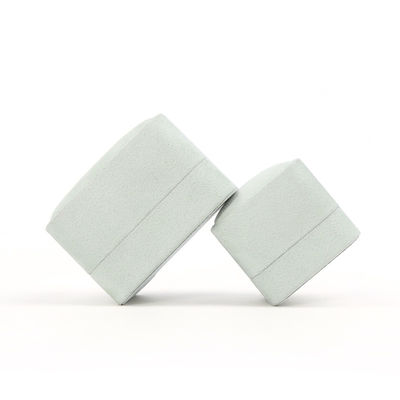 Gioielli all'ingrosso Imballaggio Ring Box Custom Jewelry Packaging Luxury Double Wedding Engagement Green Velvet Ring Box con logo