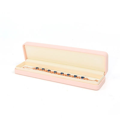 Portagioie in pelle rosa premium personalizzabile per riporre anelli