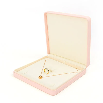 Portagioie in pelle rosa premium personalizzabile per riporre anelli