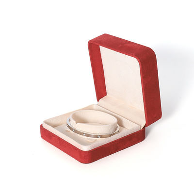 3D Printing Premium Red Jewelry Box Packaging for Big Necklace Bracelet Earrings Ring Set