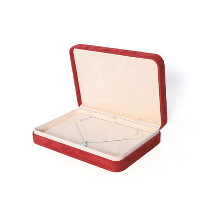 3D Printing Premium Red Jewelry Box Packaging for Big Necklace Bracelet Earrings Ring Set