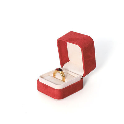 3D Printing Premium Red Jewelry Box Packaging for Big Necklace Bracelet Earrings Ring Set