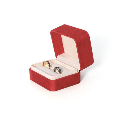 3D Printing Premium Red Jewelry Box Packaging for Big Necklace Bracelet Earrings Ring Set