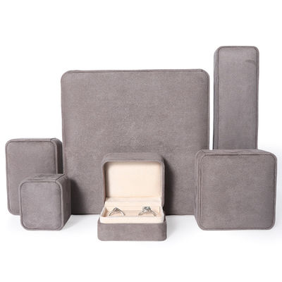 comprare Scatola per imballaggio di gioielli grigio premium personalizzata di alta gamma per set di gioielli grandi, collana, bracciale, orecchini, anello online manufacture