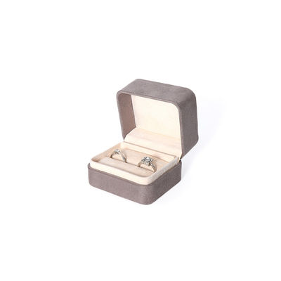 Scatola per imballaggio di gioielli grigio premium personalizzata di alta gamma per set di gioielli grandi, collana, bracciale, orecchini, anello