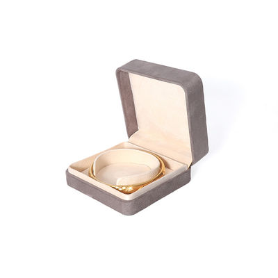 Scatola per imballaggio di gioielli grigio premium personalizzata di alta gamma per set di gioielli grandi, collana, bracciale, orecchini, anello