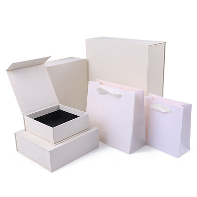 Produzione all'ingrosso di alta qualità Scatola regalo magnetica Imballaggio Logo personalizzato lusso Eco-compatibile Cartone Carta Bianca Scatola portagioie magnetica