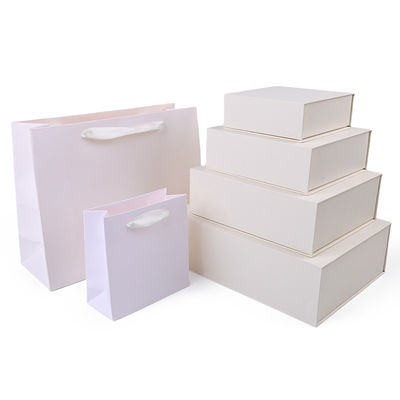 Produzione all'ingrosso di alta qualità Scatola regalo magnetica Imballaggio Logo personalizzato lusso Eco-compatibile Cartone Carta Bianca Scatola portagioie magnetica