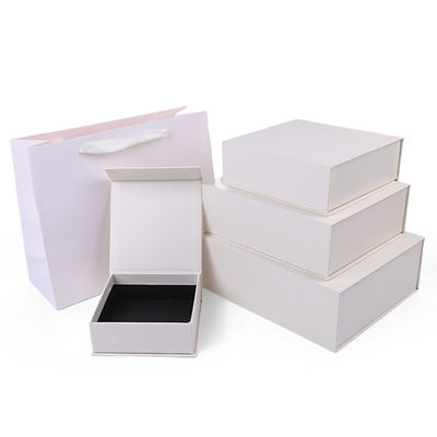 Produzione all'ingrosso di alta qualità Scatola regalo magnetica Imballaggio Logo personalizzato lusso Eco-compatibile Cartone Carta Bianca Scatola portagioie magnetica
