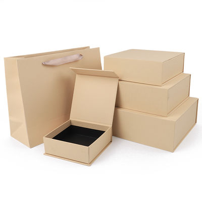 Manifattura all'ingrosso di alta qualità Magnetic Gift Box Packaging Logo personalizzato lusso Eco Friendly Cartone Carta gialla Magnetic Jewelry Box