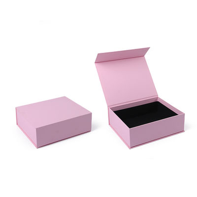 Manifattura all'ingrosso di alta qualità Magnetic Gift Box Packaging Logo personalizzato lusso Eco Friendly Cartone Carta rosa Magnetic Jewelry Box