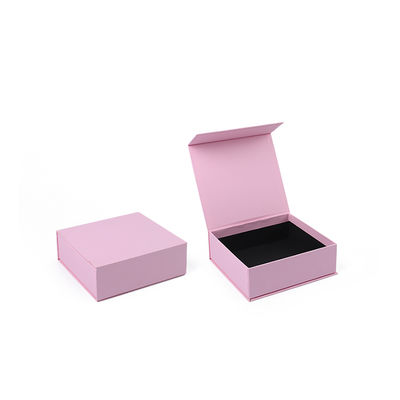 Manifattura all'ingrosso di alta qualità Magnetic Gift Box Packaging Logo personalizzato lusso Eco Friendly Cartone Carta rosa Magnetic Jewelry Box