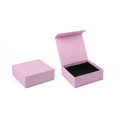 Manifattura all'ingrosso di alta qualità Magnetic Gift Box Packaging Logo personalizzato lusso Eco Friendly Cartone Carta rosa Magnetic Jewelry Box