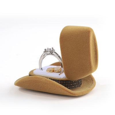 customizabile personalizzato gioielli di velluto cowboy anello casella per i regali di Natale