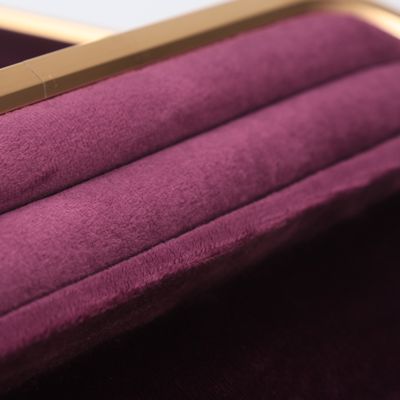 Vassoi portagioie personalizzabili in velluto viola di lusso OEM, espositori per anelli, bracciali e collane