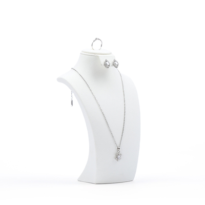 Manichino per gioielli di fascia alta Custom White Jewelry Stand Display Manichino per gioielli
