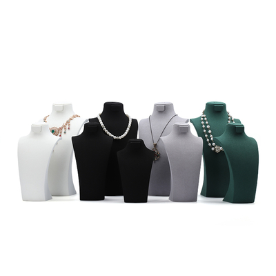 Manichino per gioielli di alta gamma personalizzato nero Espositore per gioielli Manichino per gioielli