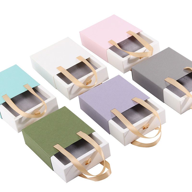 Nuovo stile cartone a slitta personalizzato per la scatola anello customisato cassa di carta logo