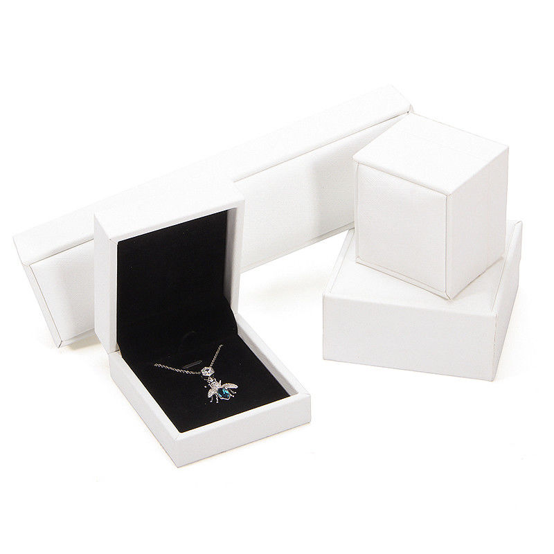 Hanhong 2022 Gioielleria Box Packaging Set Gioielleria in pelle PU Cassetta con logo Custom Printed Ring Box