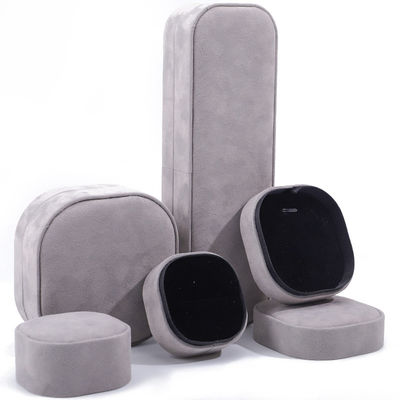 Hanhong Custom Logo Velvet Jewelry Box per lo stoccaggio portatile di braccialetti collane Anelli
