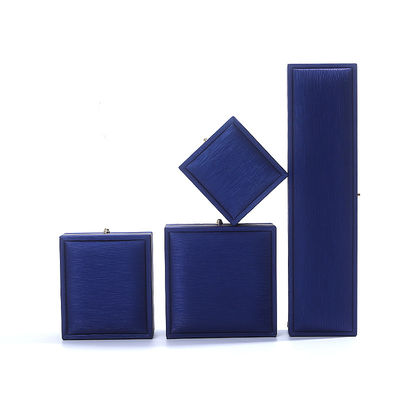 Hanhong Custom Blue Leather Jewelry Box per Ring Collare Bracelet Wedding Contattaci