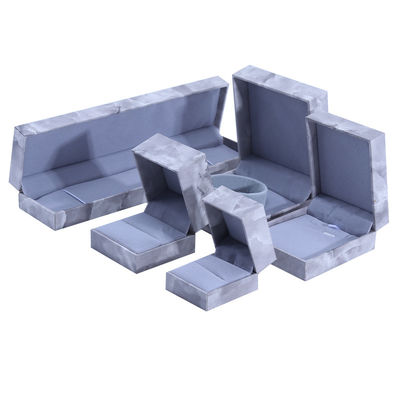 Manifattura all'ingrosso Luxury square Jewellery Box Personalized Custom high end Collare Bracelet Orecchi Ring set di gioielli Packaging cartone carta flip marmo Gioielleria Box con logo