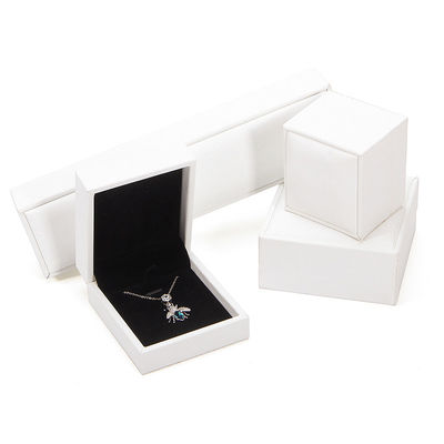 Hanhong 2022 Gioielleria Box Packaging Set Gioielleria in pelle PU Cassetta con logo Custom Printed Ring Box