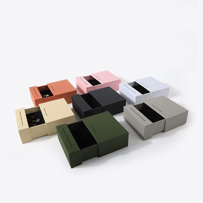 Cina fabbricazione all'ingrosso di alta qualità Colletto Orecchini Braccialetto anello scatola Gioielli imballaggio personalizzato Custom Eco Friendly Cartone Cartone cassetto gioielli scatola con logo
